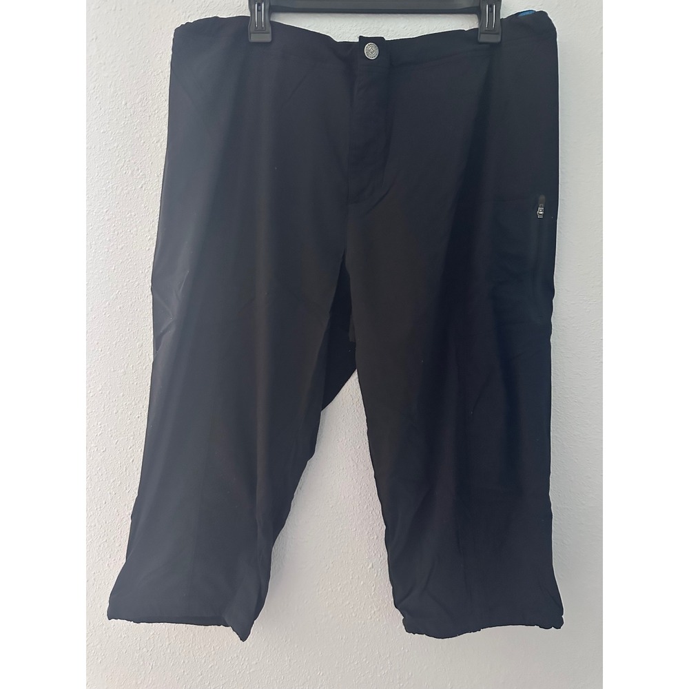 Columbia Omni-Shield Womens 18W Black Capri Hiking Pants Outdoor Activewear Fair